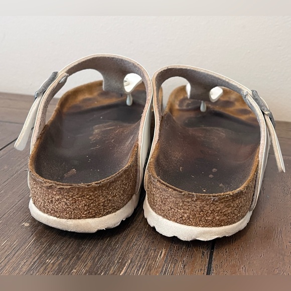 Birkenstock Gizeh White Sandals size 40 Women’s size 9 - Picture 7 of 9